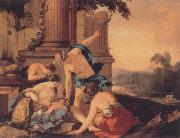 Laurent de la Hyre Mercury Takes Bacchus to be Brought Up by Nymphs Spain oil painting artist